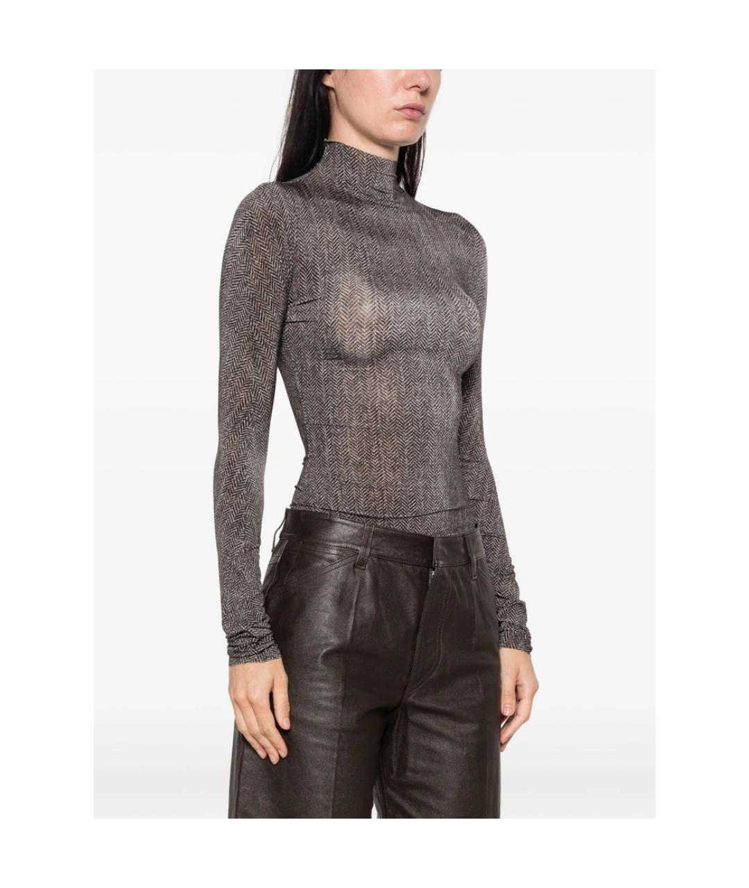 MAISON MARGIELA Серое вискозное боди, фото 3