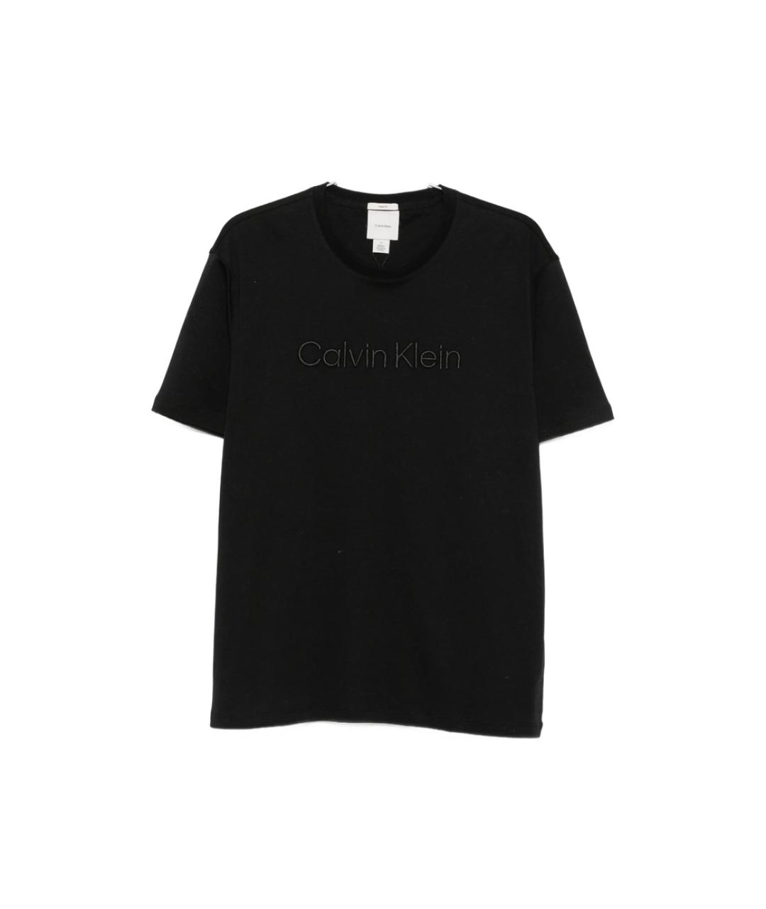 CALVIN KLEIN Черная хлопковая футболка, фото 1