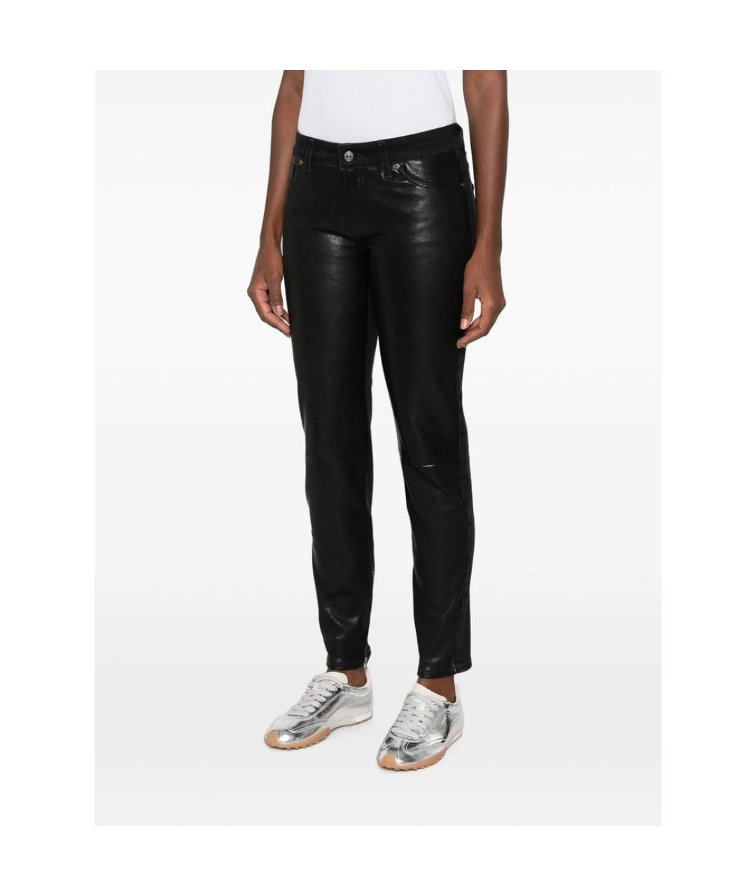 7 FOR ALL MANKIND Черные хлопковые джинсы слим, фото 2