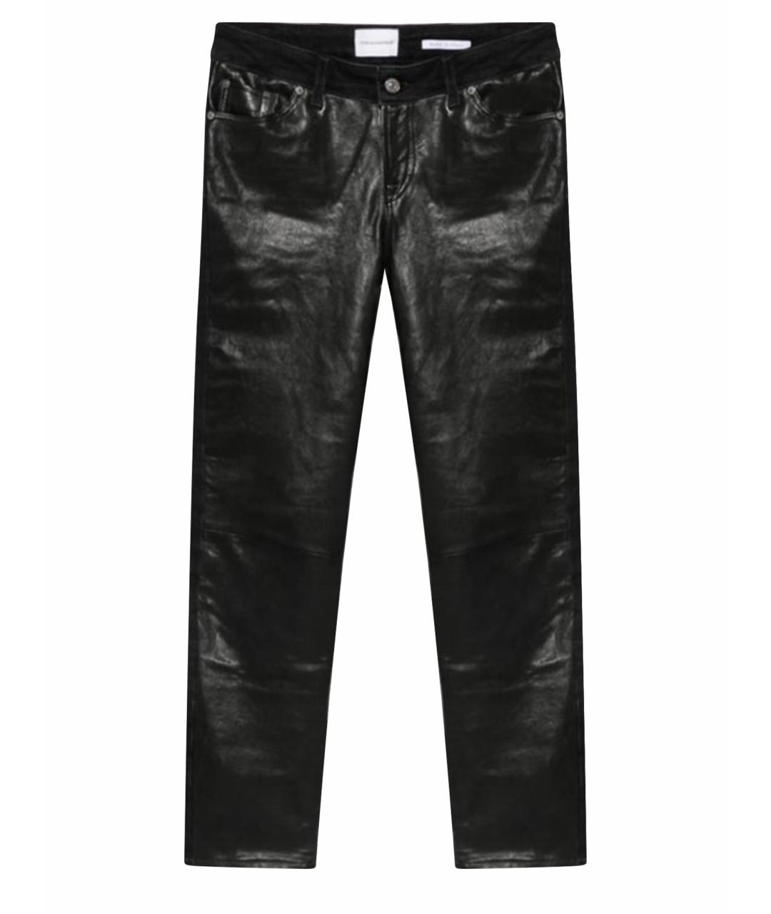 7 FOR ALL MANKIND Черные хлопковые джинсы слим, фото 1