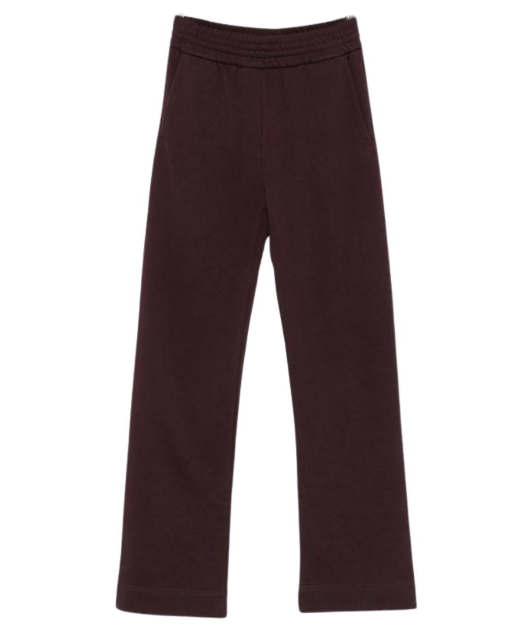 DRIES VAN NOTEN Коричневые хлопковые прямые брюки, фото 1