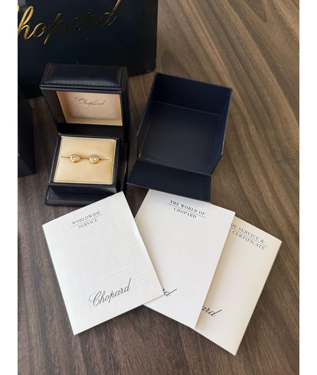 CHOPARD Золотые серьги из желтого золота, фото 4