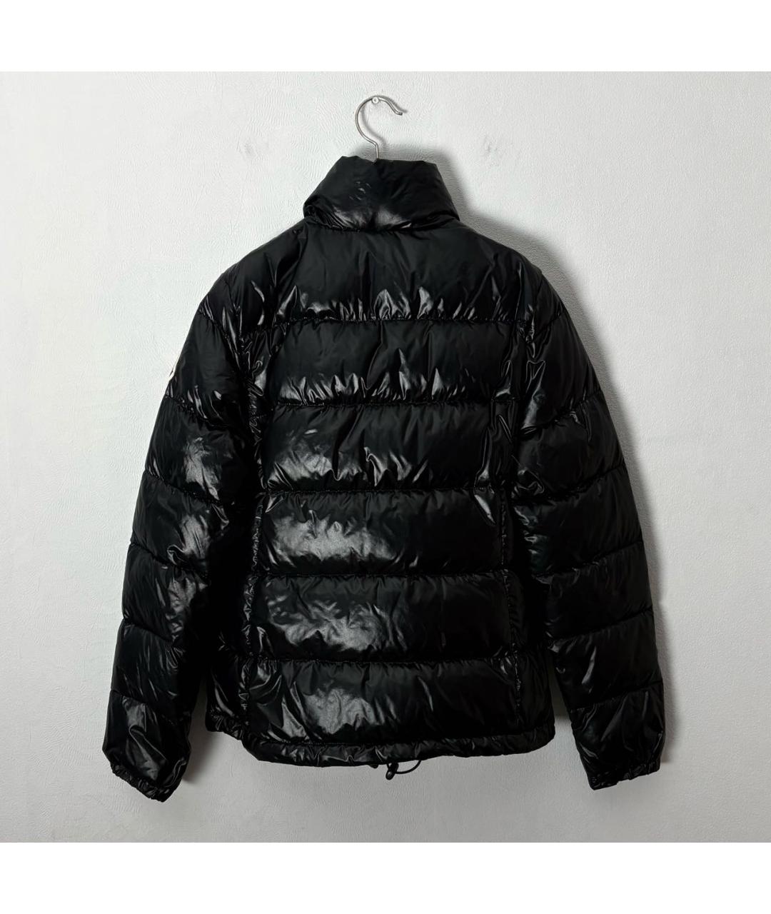 MONCLER Черный полиамидовый пуховик, фото 2