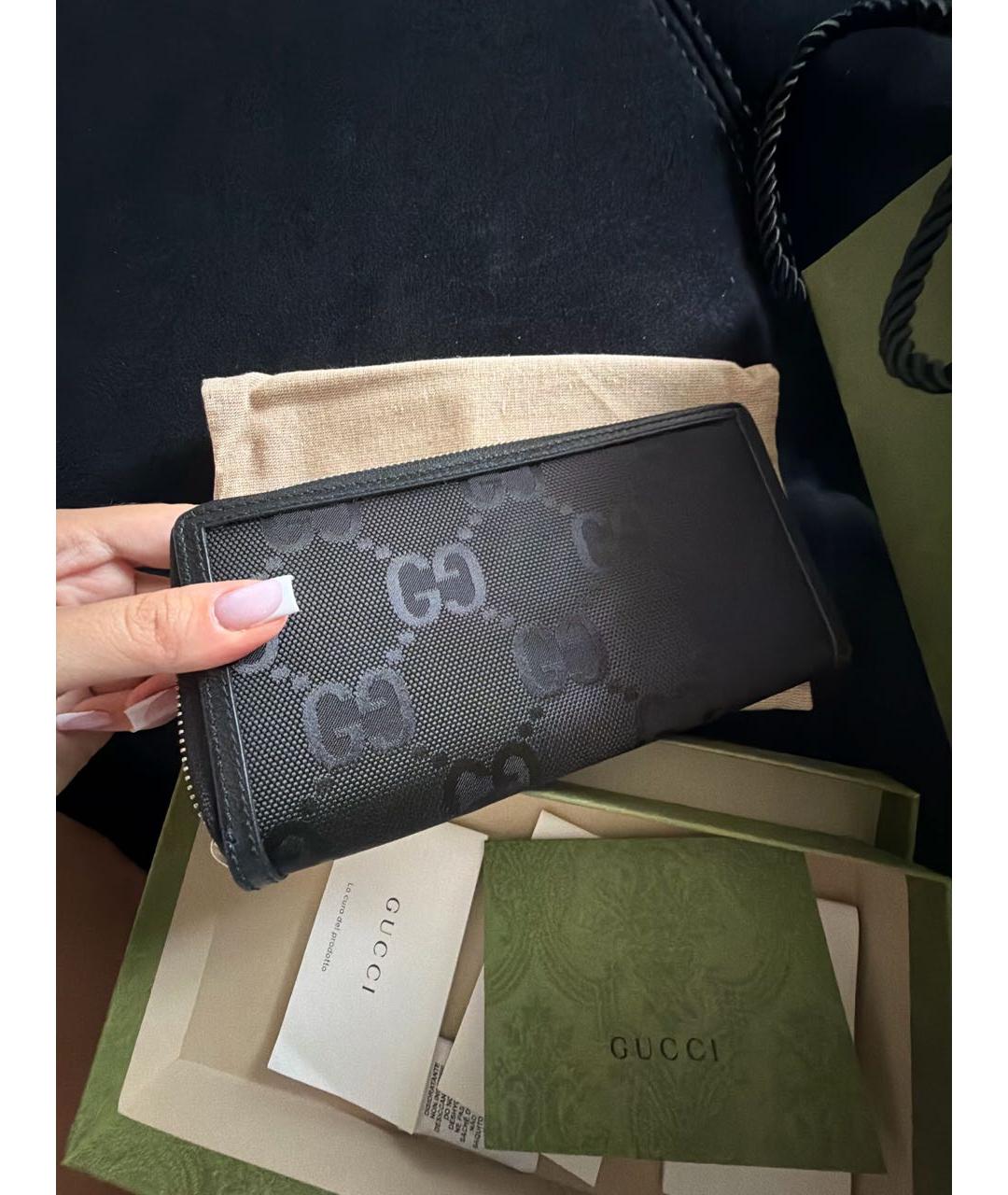 GUCCI Черный кошелек, фото 2
