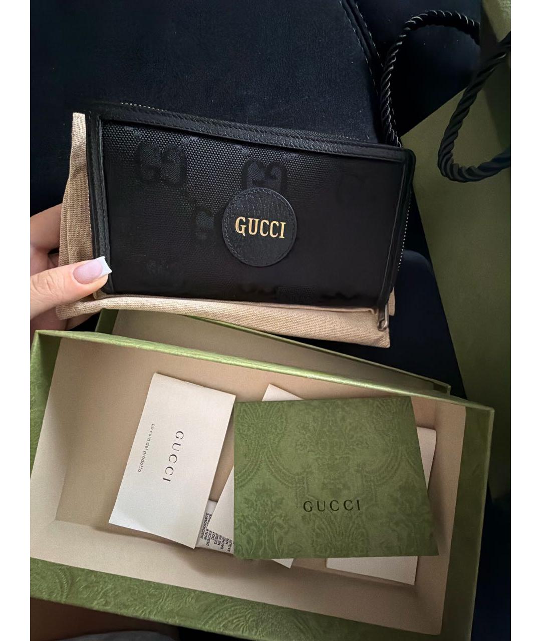 GUCCI Черный кошелек, фото 4