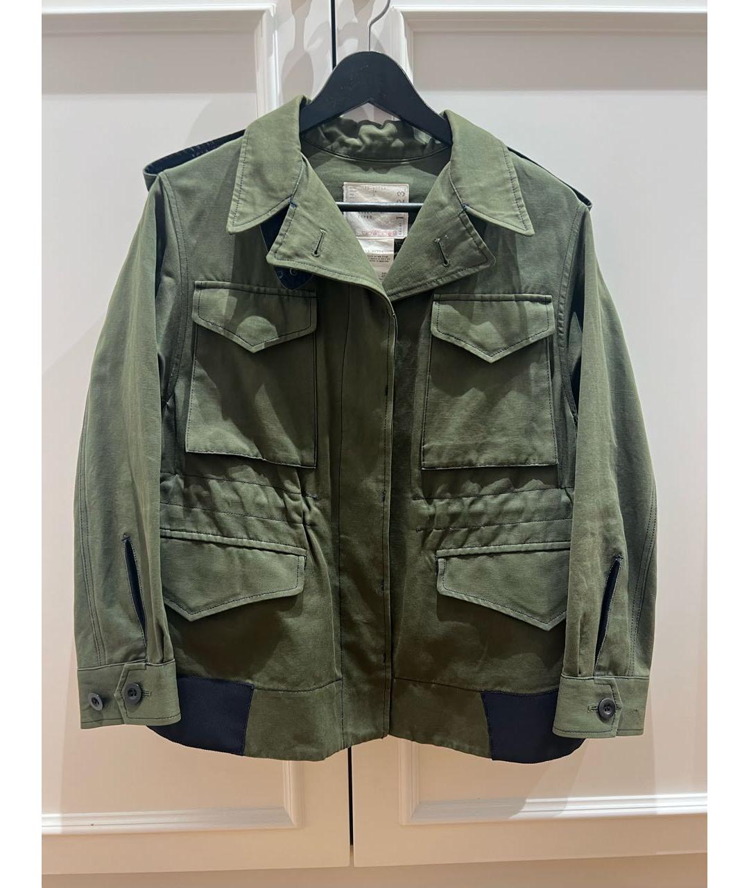 SACAI Хаки хлопковая куртка, фото 9