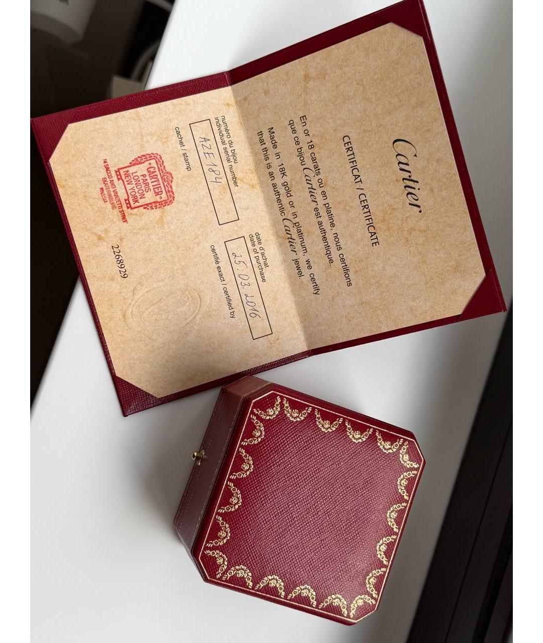 CARTIER Серебряное кольцо из белого золота, фото 4