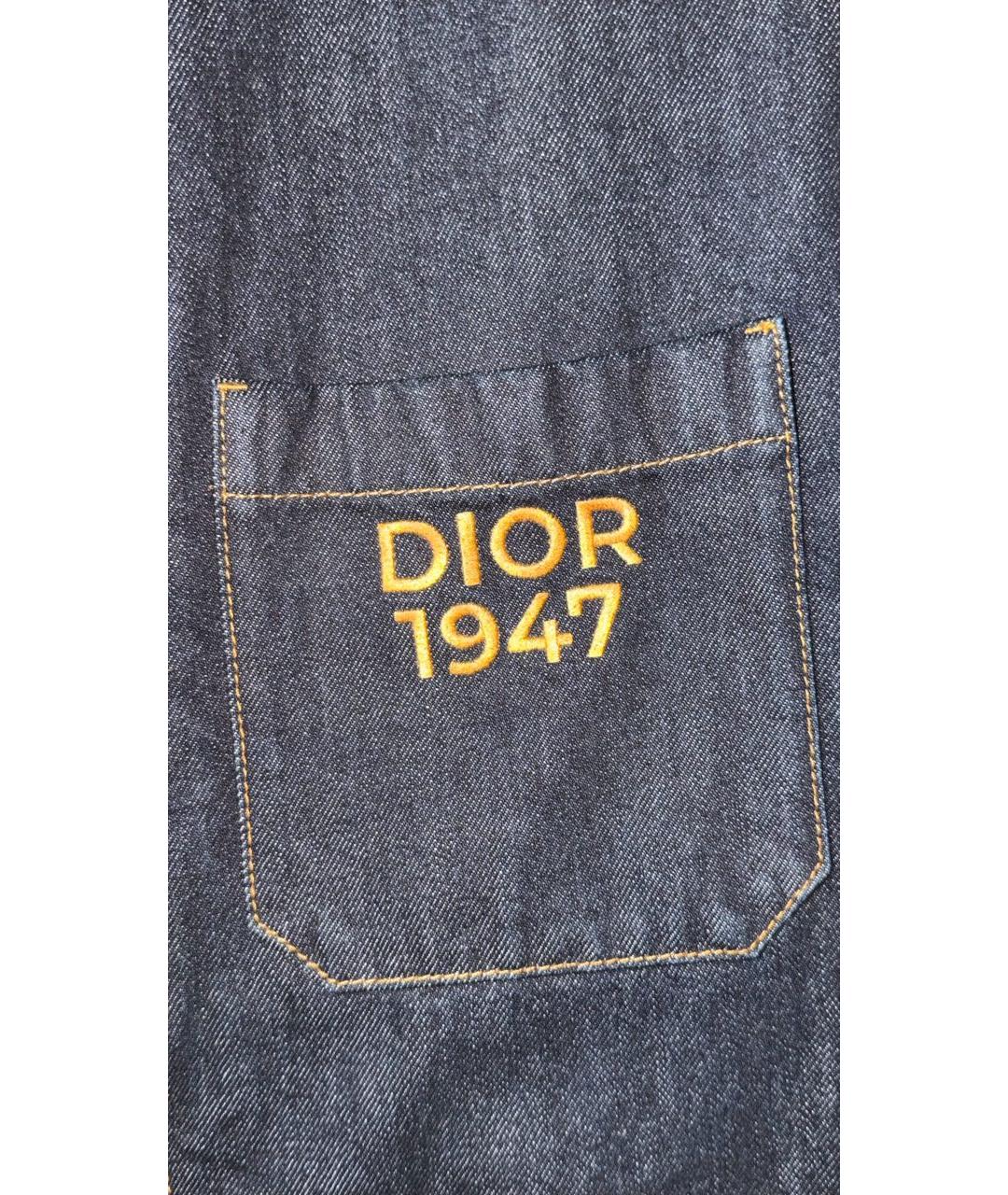 CHRISTIAN DIOR Темно-синяя хлопковая куртка, фото 5