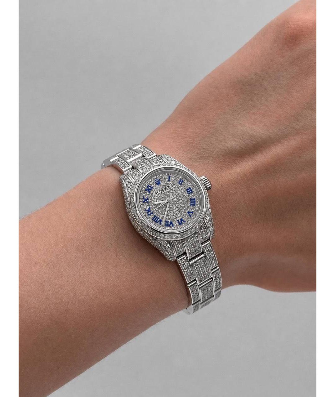ROLEX Серебряные металлические часы, фото 2