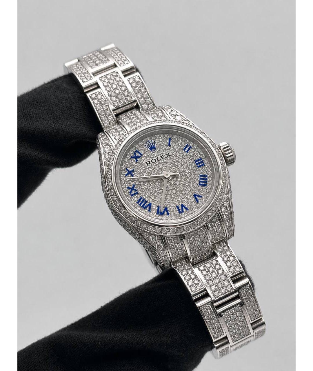 ROLEX Серебряные металлические часы, фото 4
