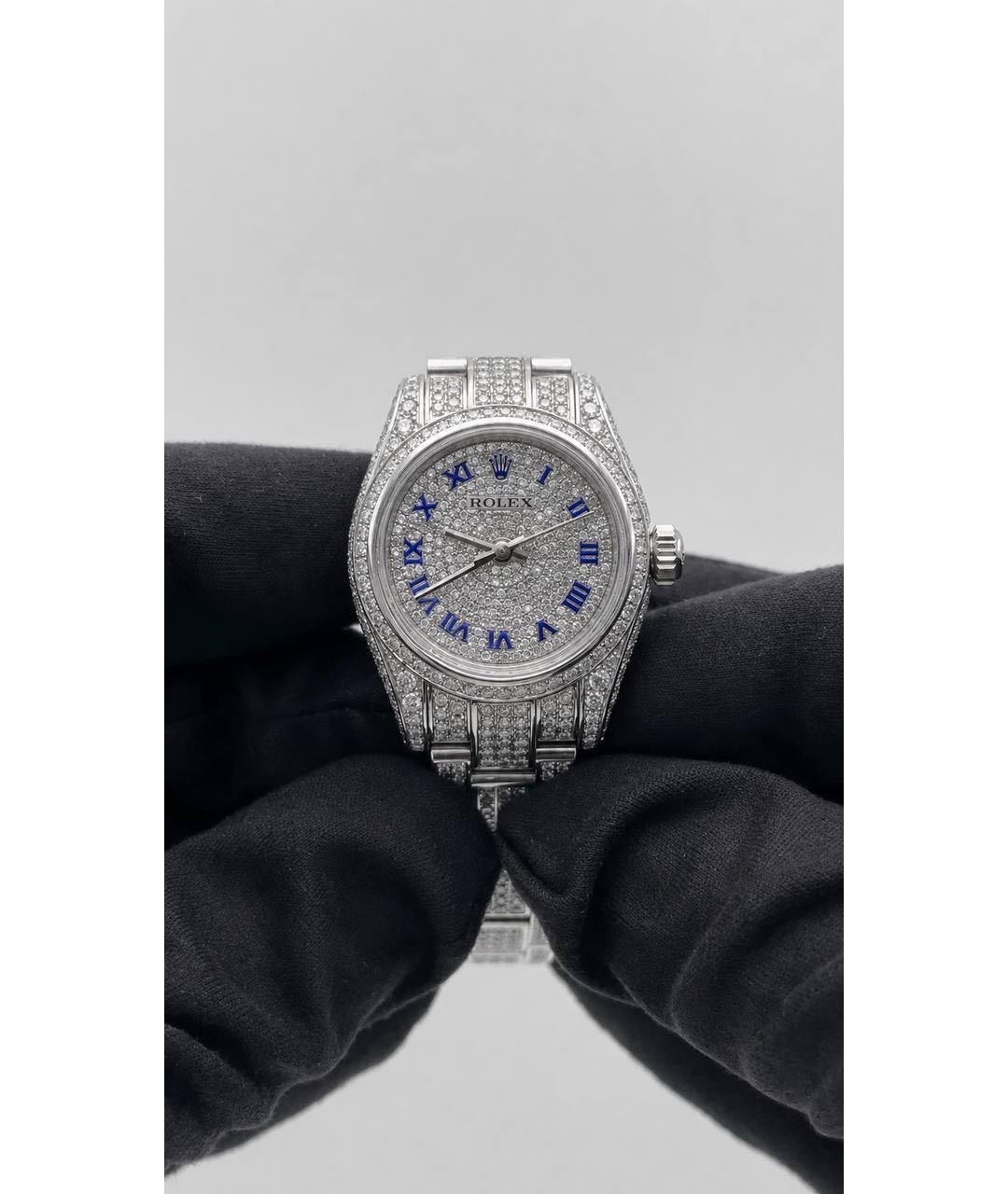 ROLEX Серебряные металлические часы, фото 3
