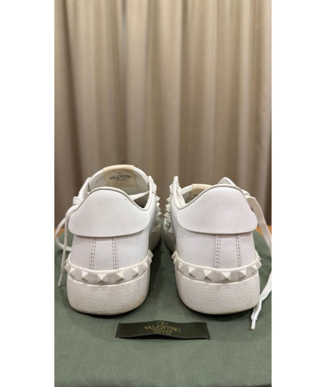 VALENTINO Белые кожаные кроссовки, фото 4