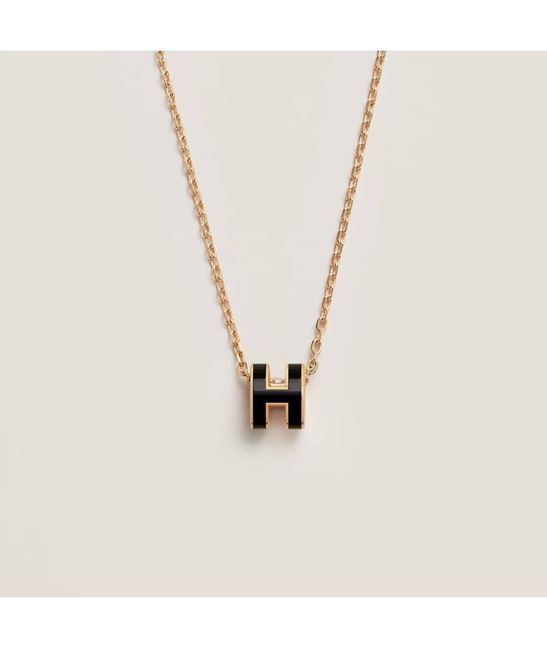HERMES Черная металлическая подвеска, фото 6
