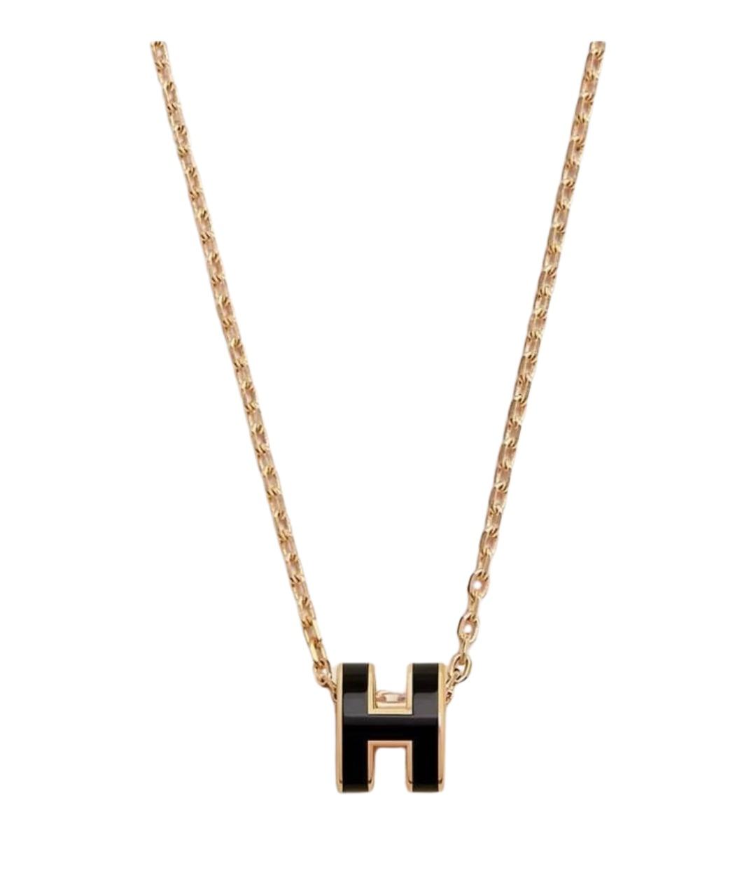HERMES Черная металлическая подвеска, фото 1