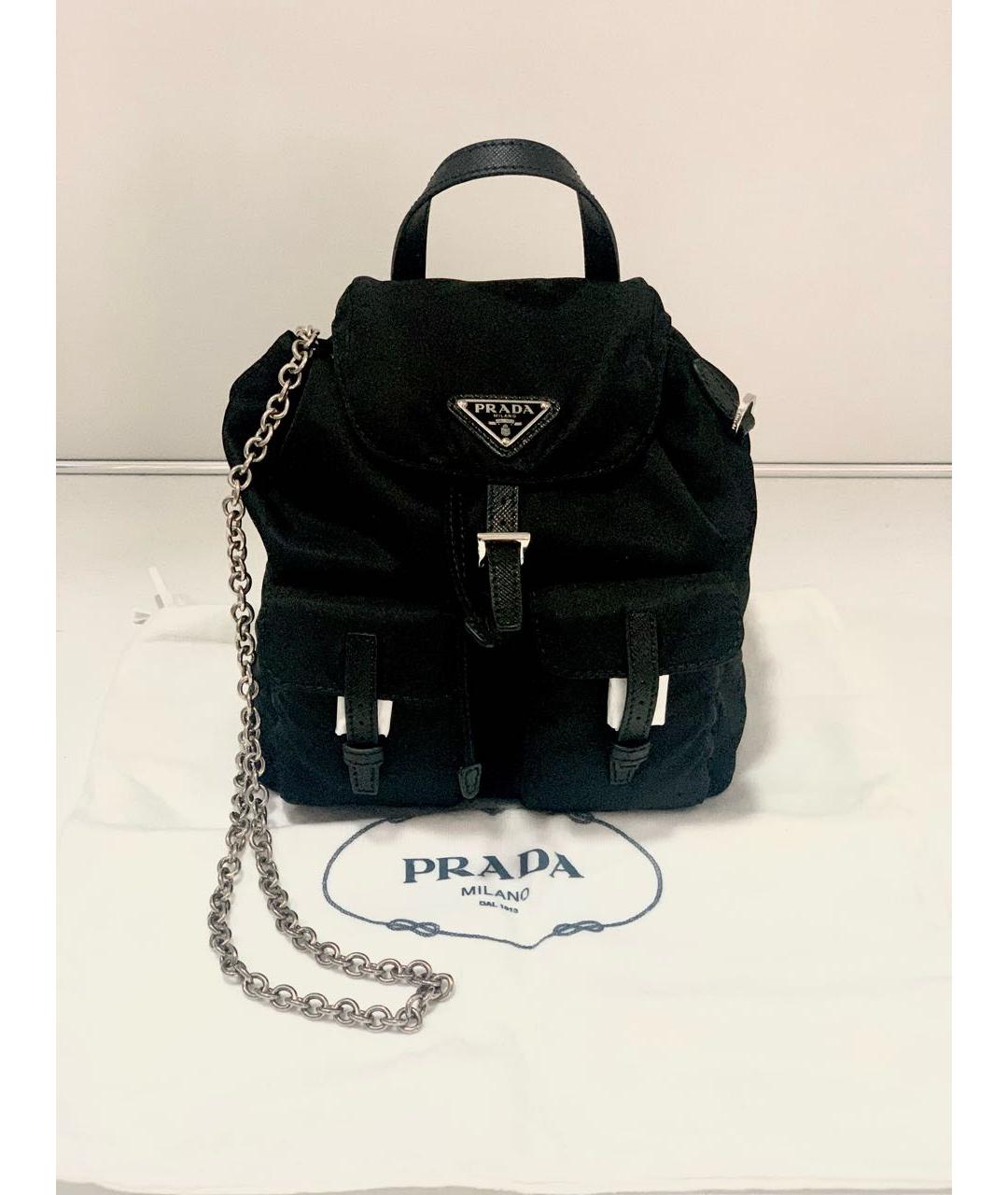 PRADA Черный рюкзак, фото 6