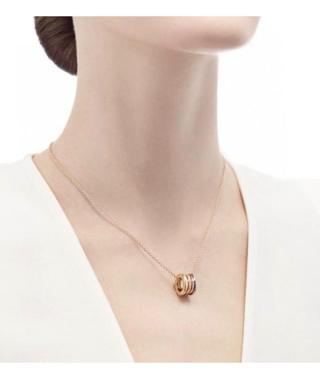 BVLGARI Золотая подвеска из розового золота, фото 6