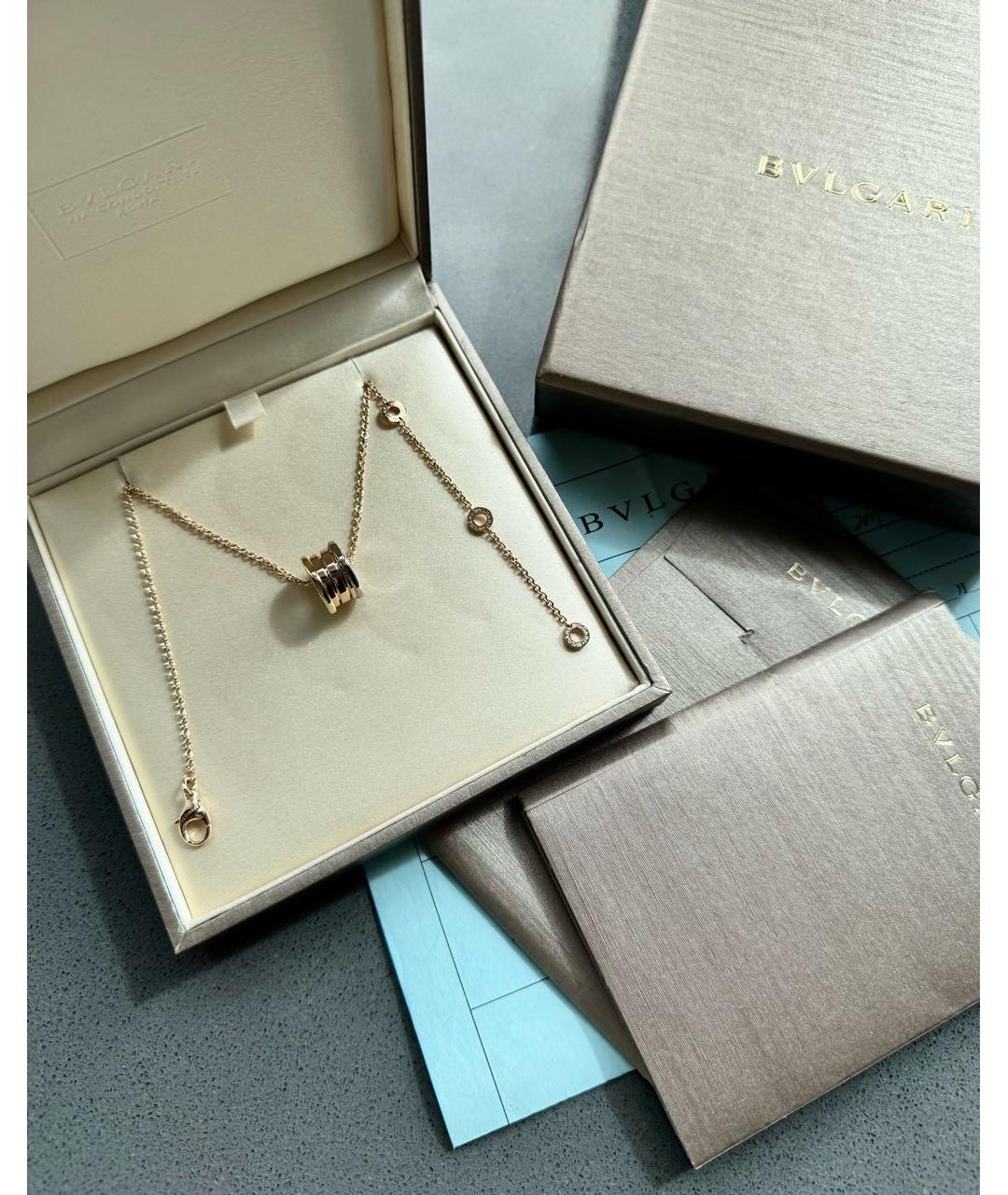 BVLGARI Золотая подвеска из розового золота, фото 2