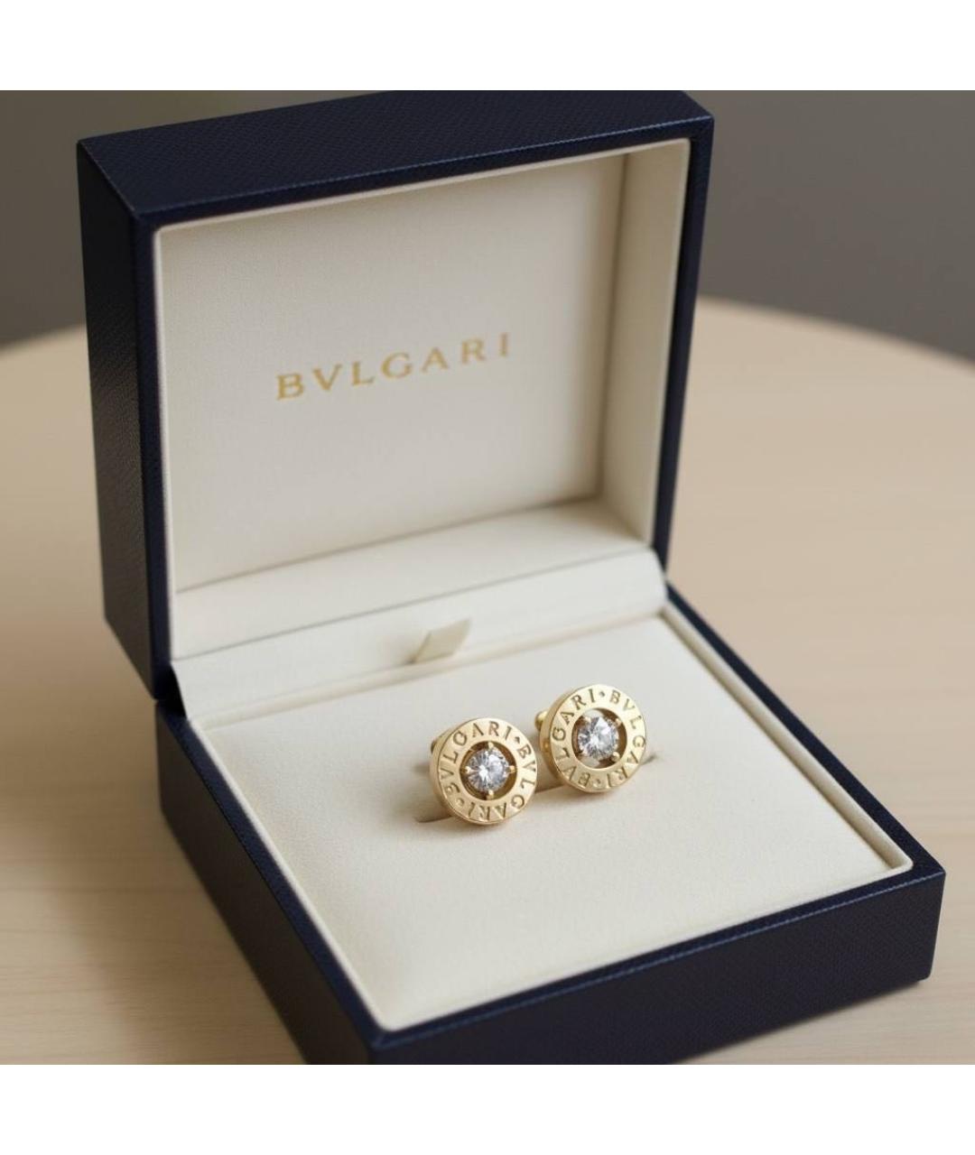 BVLGARI Золотые серьги из розового золота, фото 3