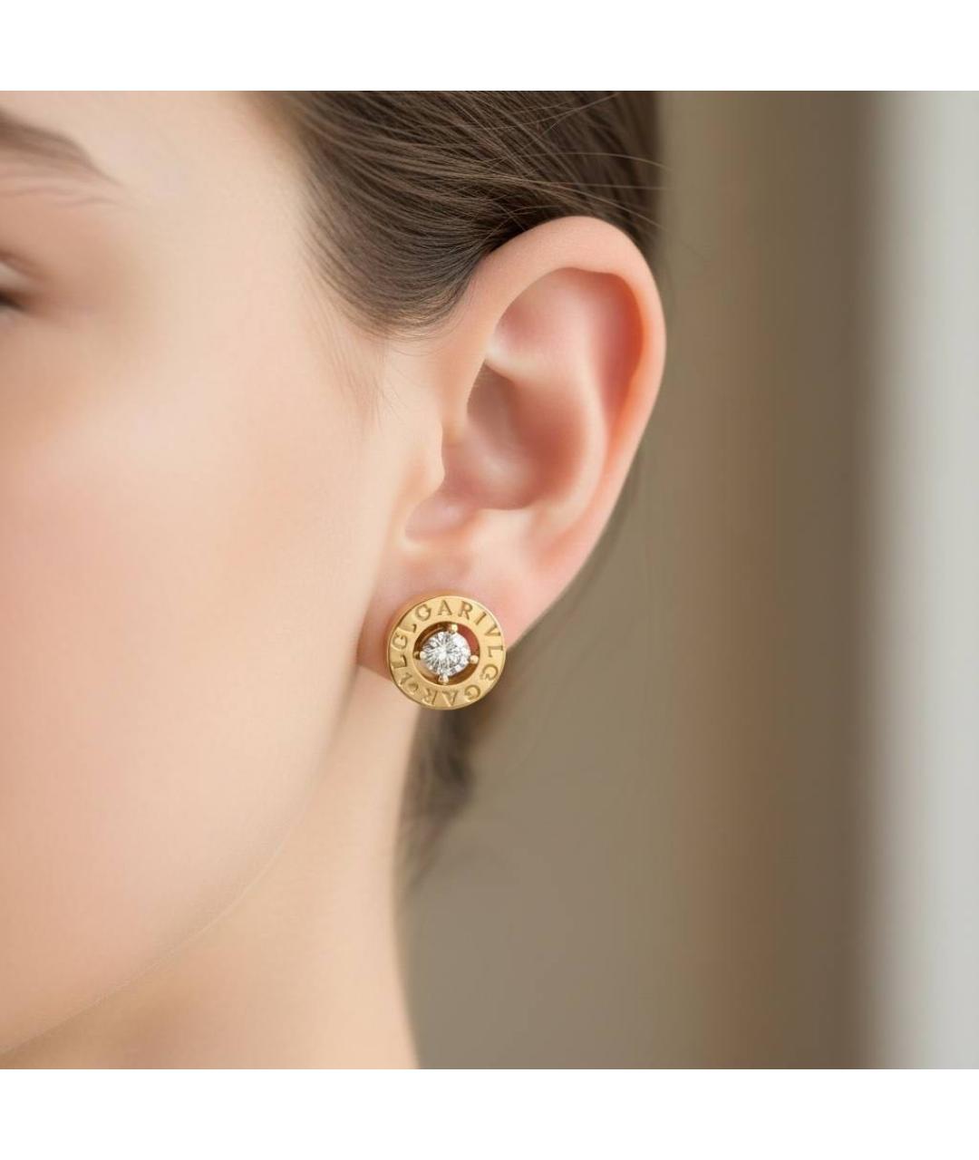 BVLGARI Золотые серьги из розового золота, фото 4