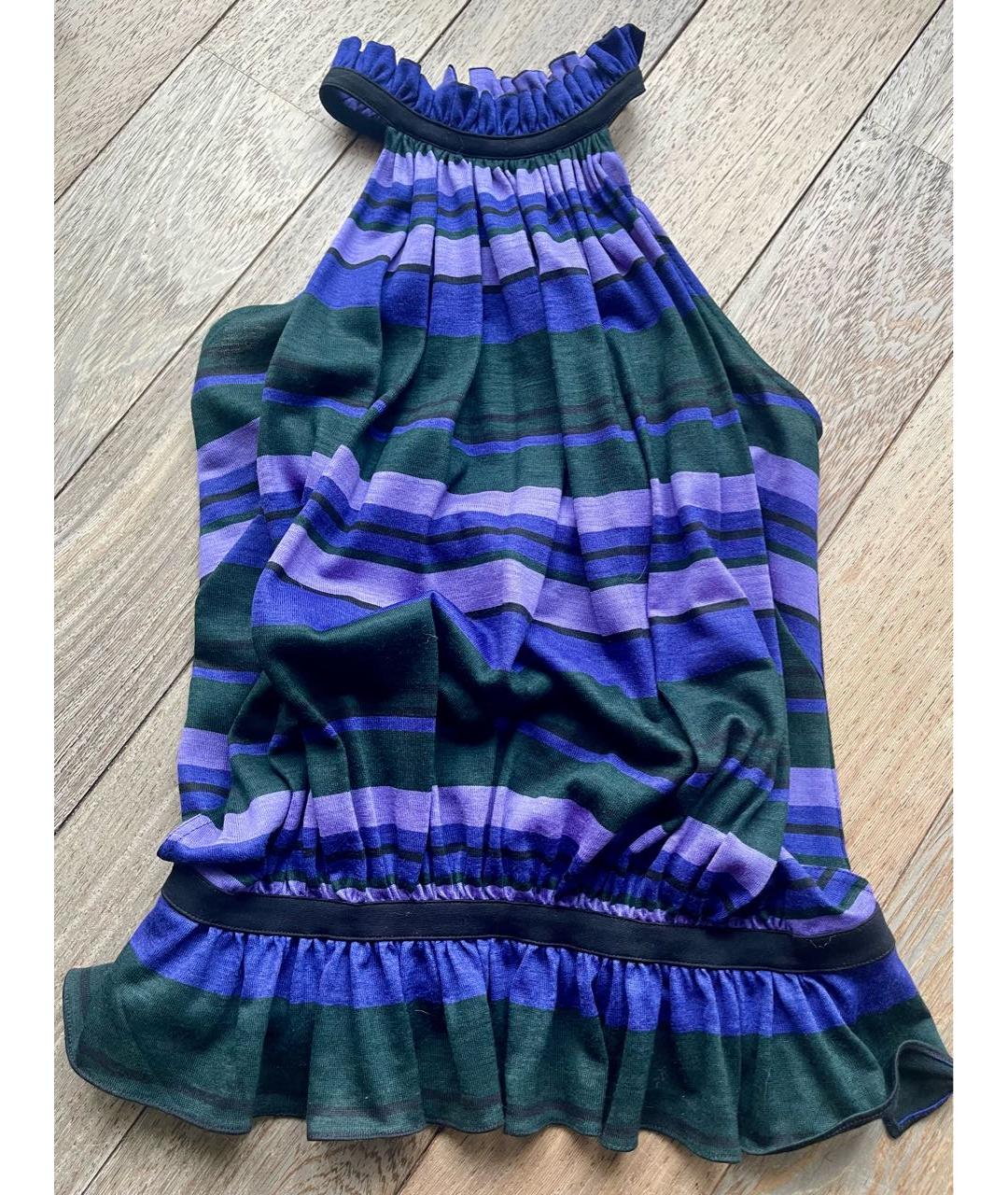 BALENCIAGA Фиолетовая шерстяная майка, фото 3