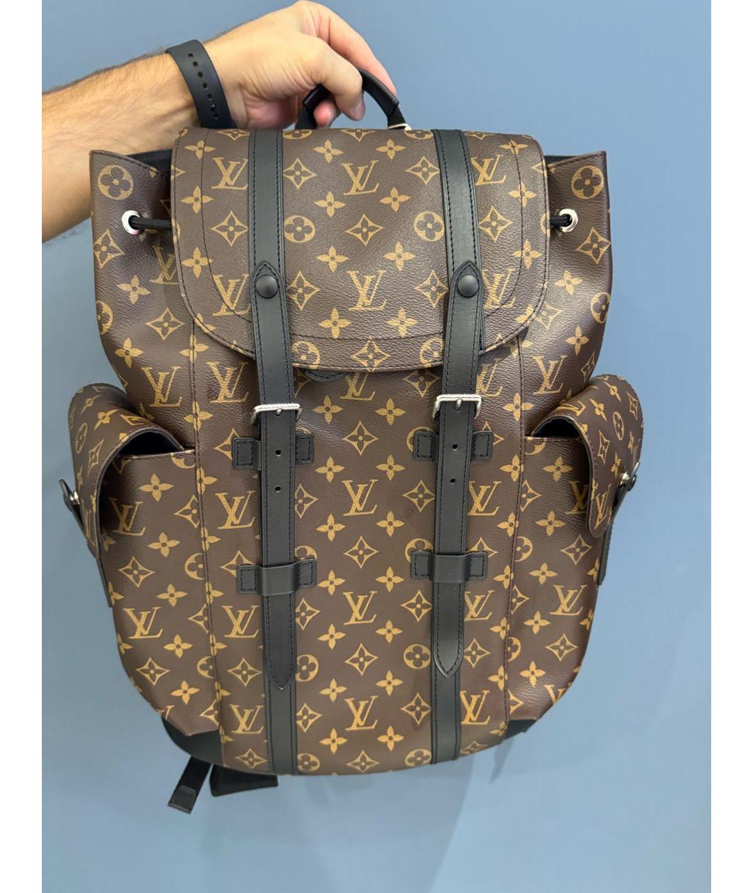LOUIS VUITTON Коричневый рюкзак из канвы, фото 2