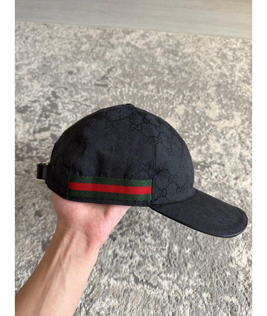 GUCCI Черная хлопковая кепка/бейсболка, фото 2