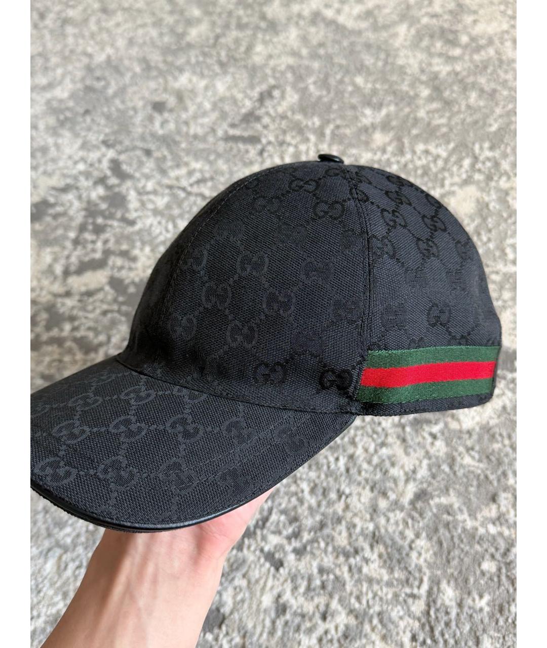 GUCCI Черная хлопковая кепка/бейсболка, фото 4