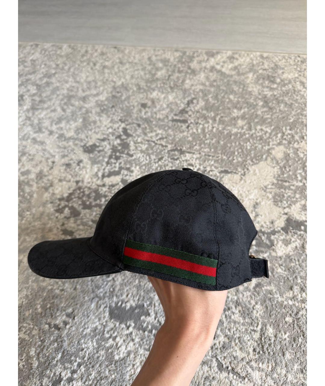 GUCCI Черная хлопковая кепка/бейсболка, фото 3