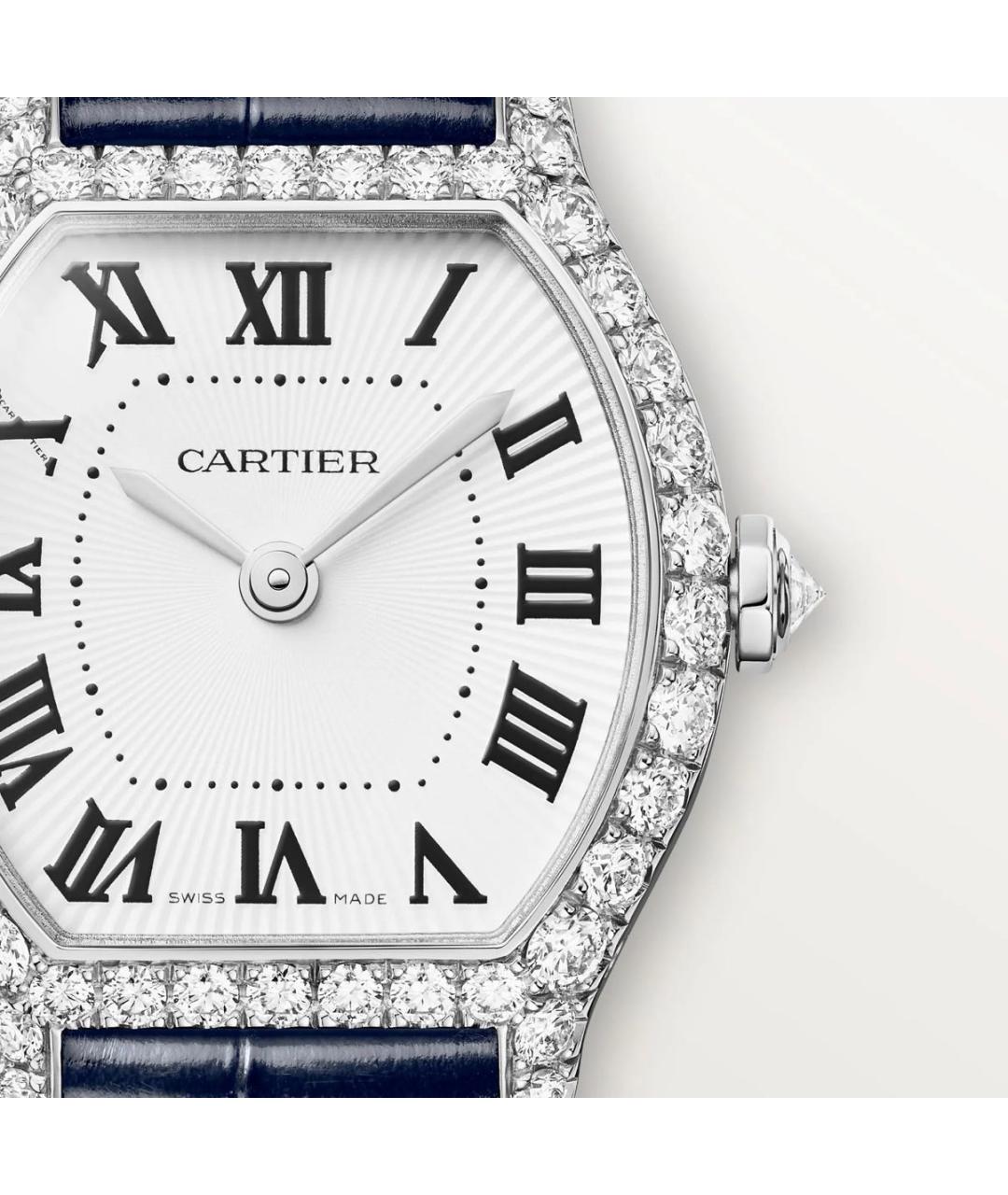 CARTIER Белые часы из белого золота, фото 2