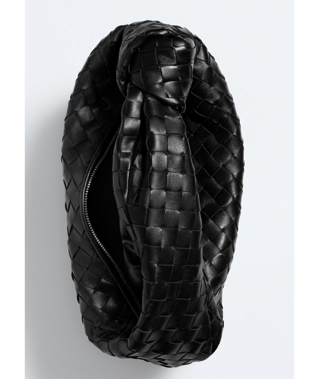 BOTTEGA VENETA Черная кожаная сумка с короткими ручками, фото 3