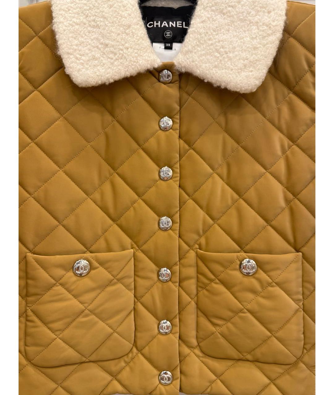 CHANEL Коричневый вискозный костюм с брюками, фото 4