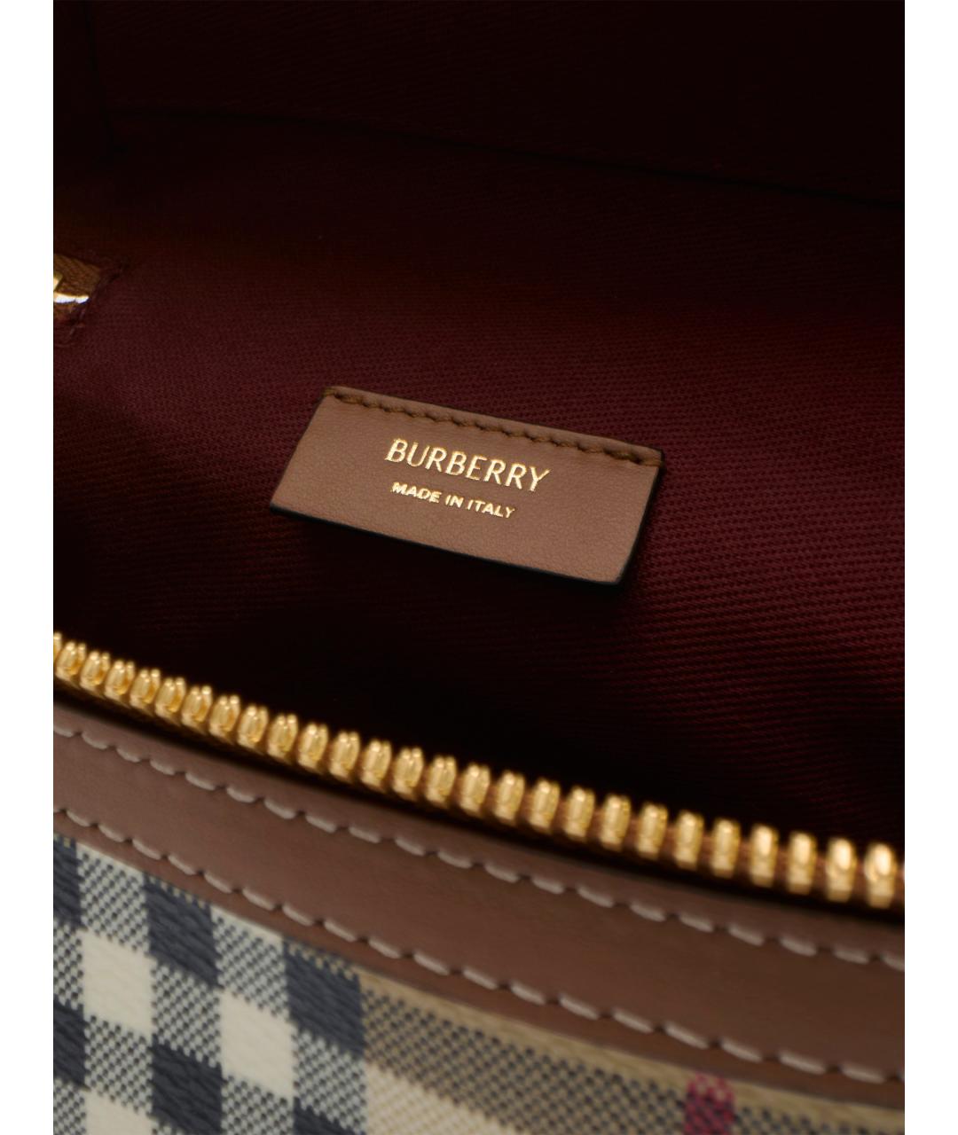 BURBERRY Бежевая сумка с короткими ручками, фото 4