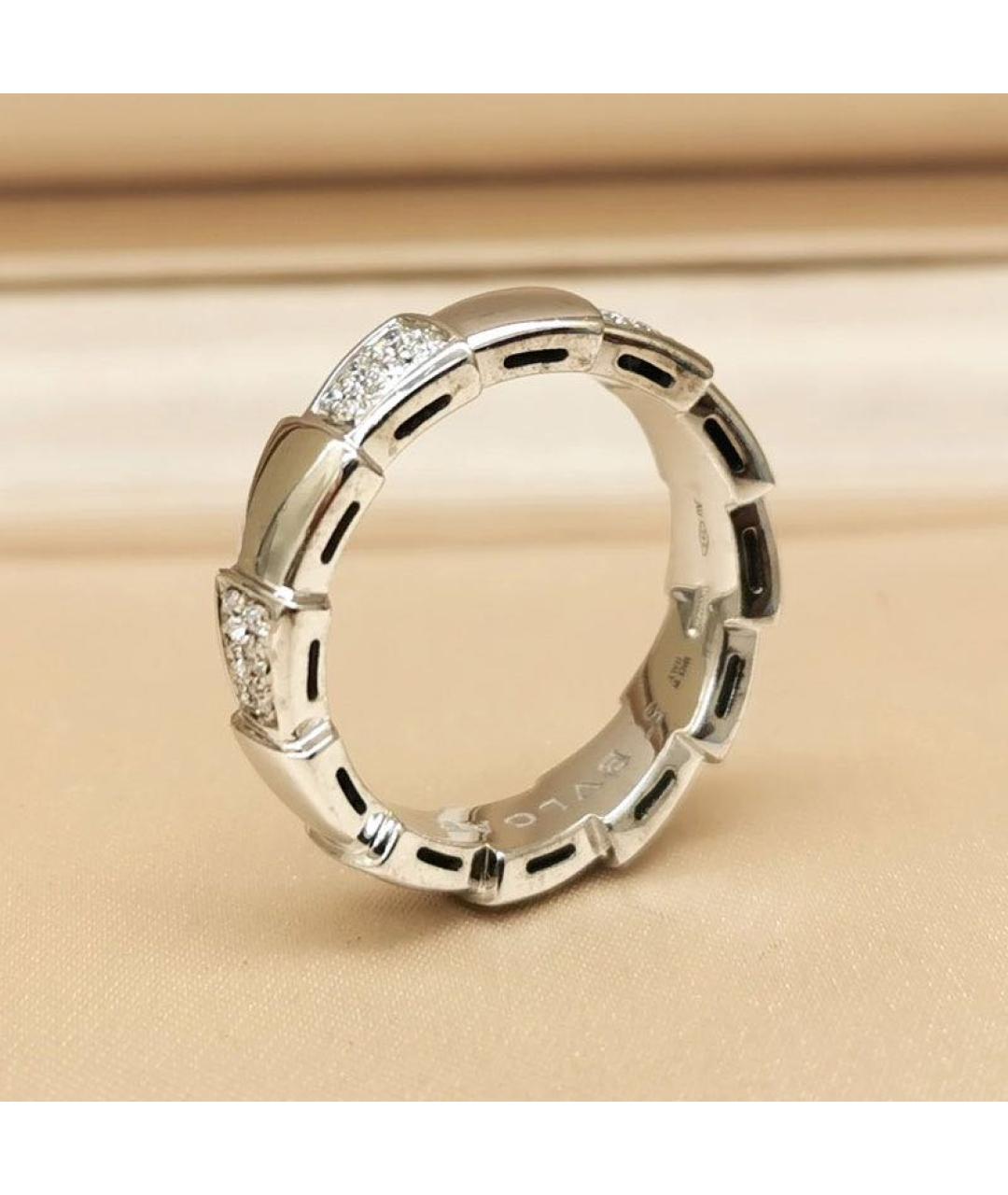 BVLGARI Серебряное кольцо из белого золота, фото 3