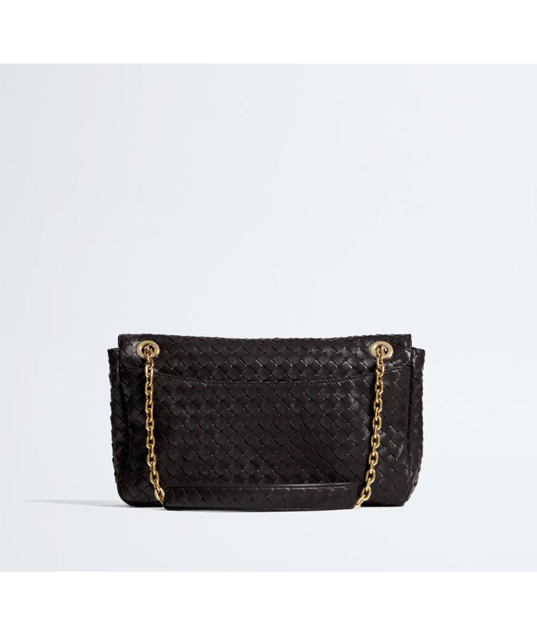 BOTTEGA VENETA Коричневая кожаная сумка через плечо, фото 2