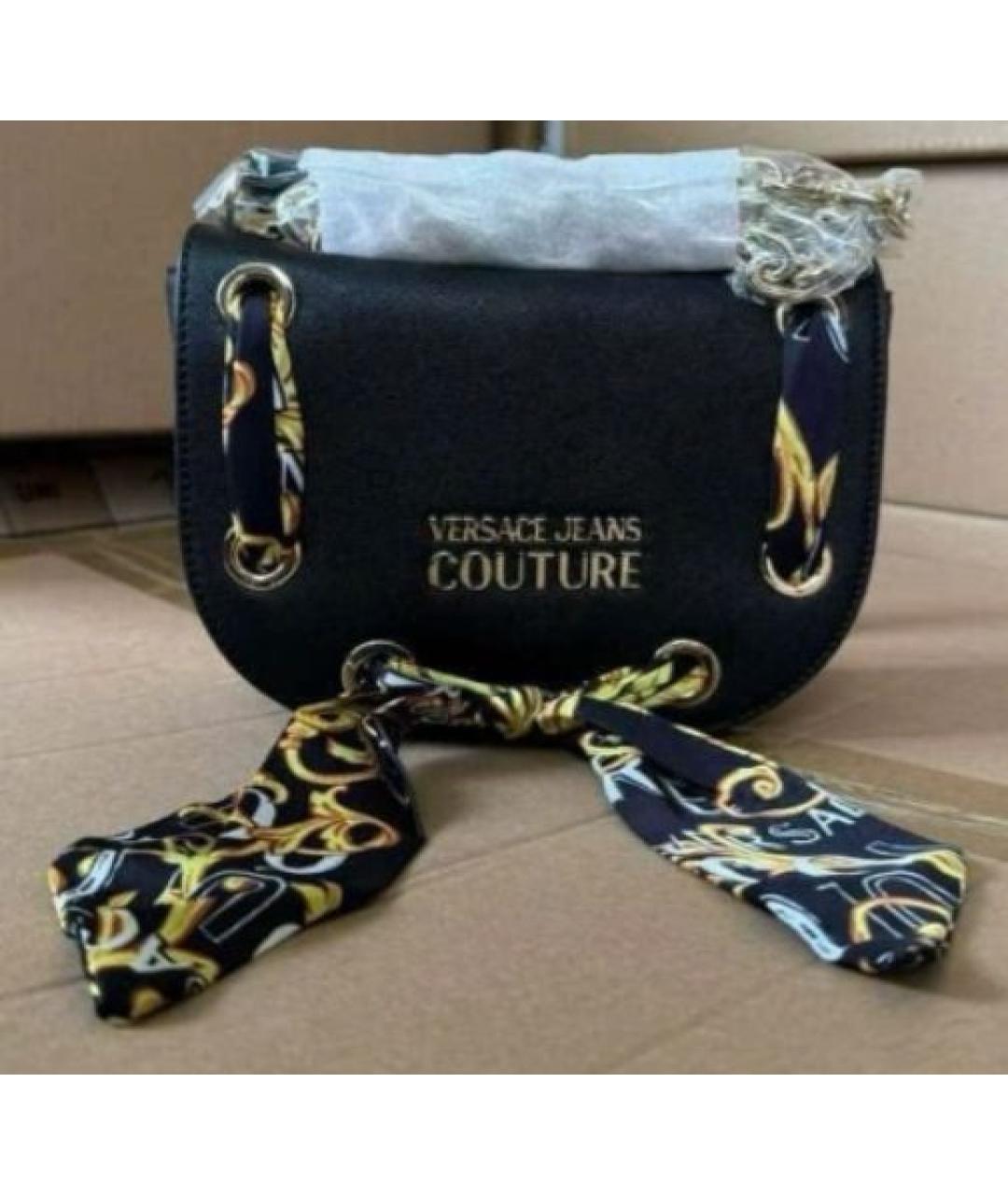 VERSACE JEANS COUTURE Черная сумка через плечо, фото 5
