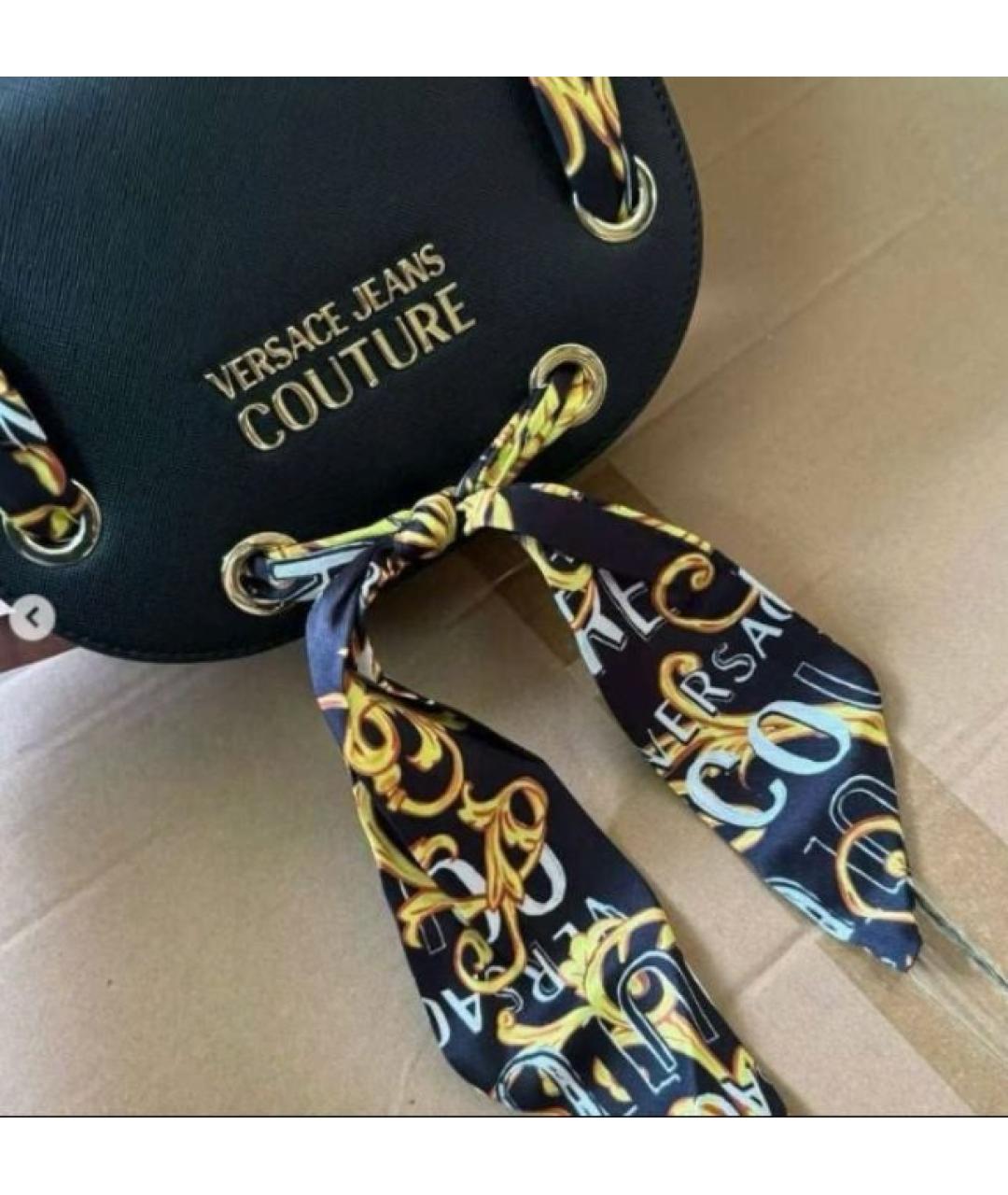 VERSACE JEANS COUTURE Черная сумка через плечо, фото 6