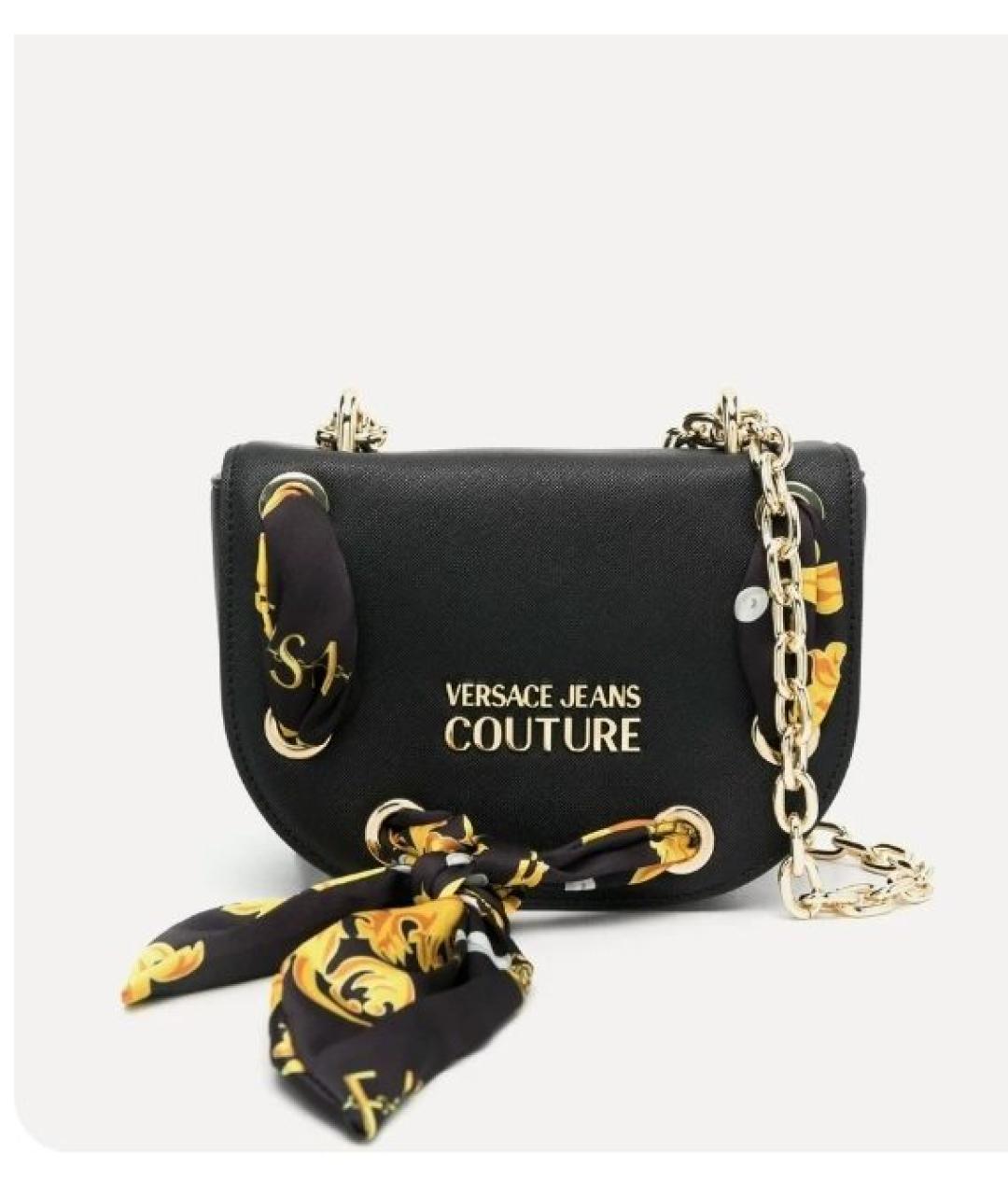 VERSACE JEANS COUTURE Черная сумка через плечо, фото 10