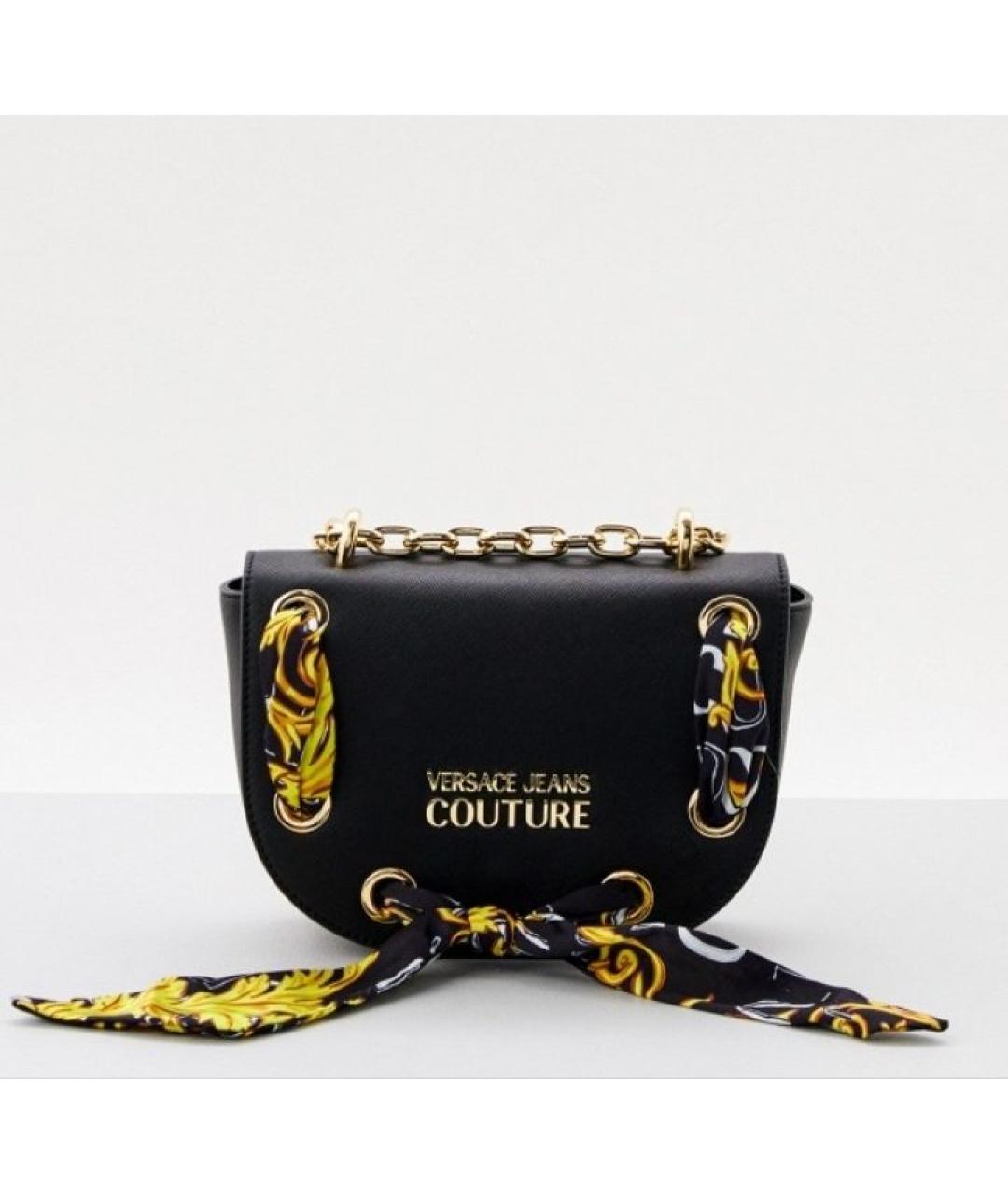 VERSACE JEANS COUTURE Черная сумка через плечо, фото 2