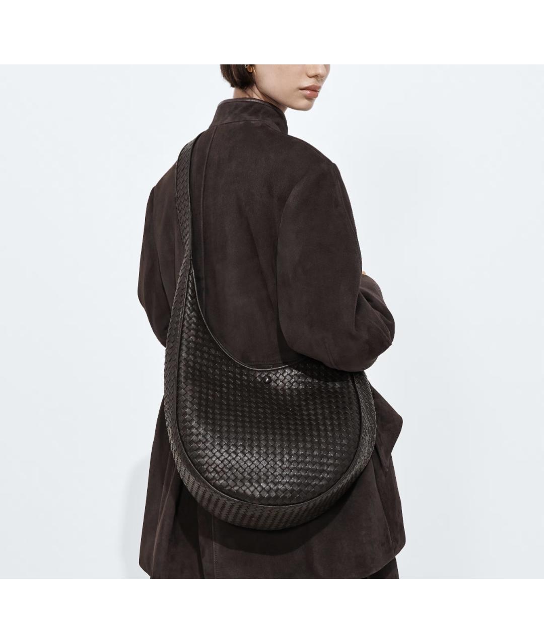 BOTTEGA VENETA Коричневая кожаная сумка тоут, фото 2