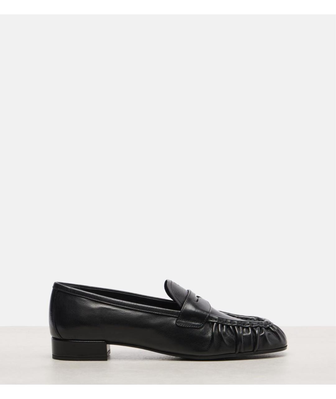 PRADA Черные кожаные лоферы, фото 5