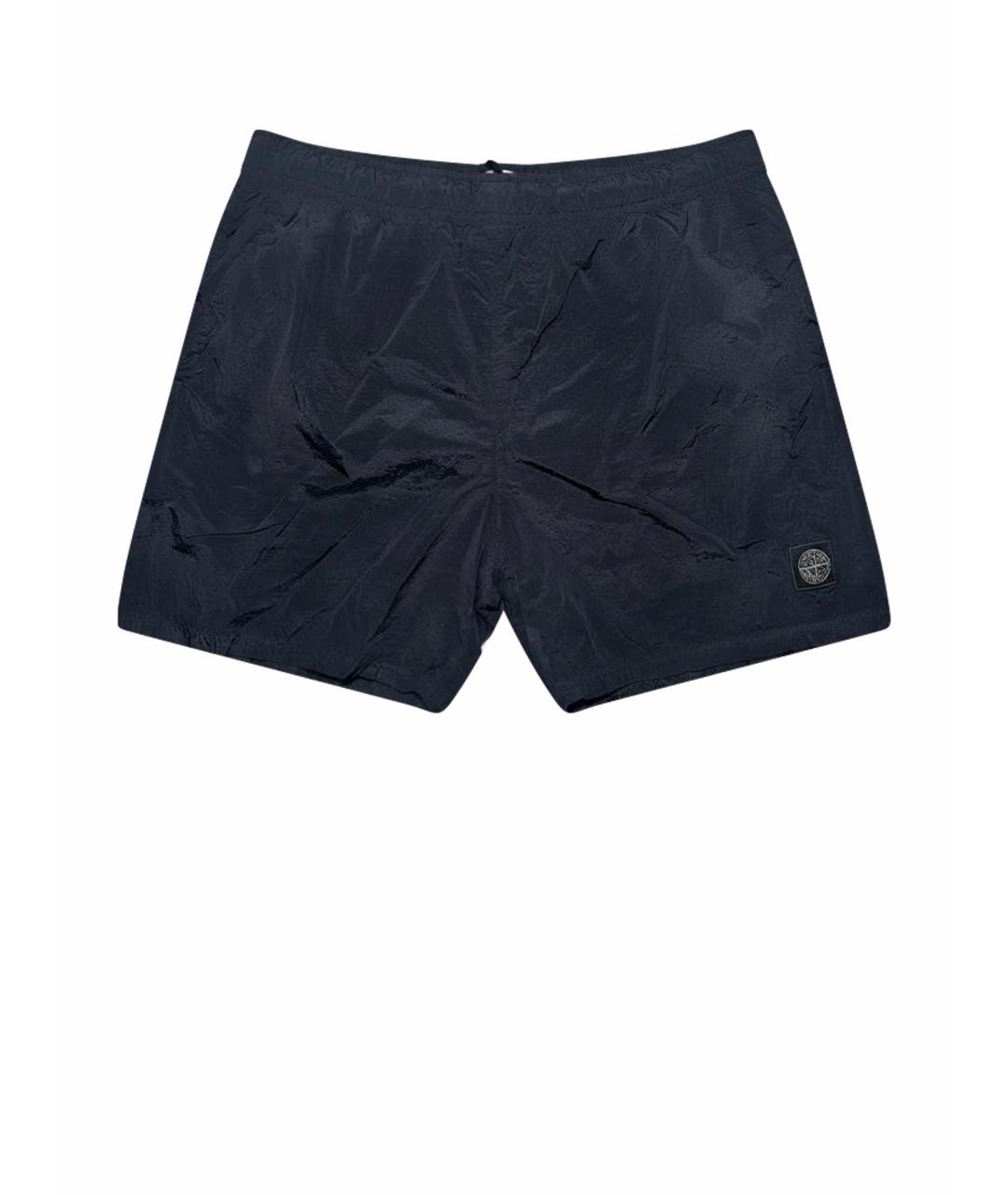 STONE ISLAND Черные нейлоновые шорты, фото 1