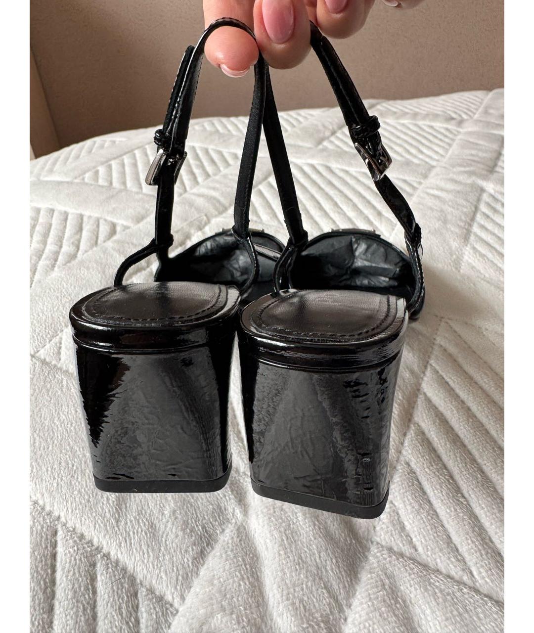 PRADA Черные туфли из лакированной кожи, фото 4