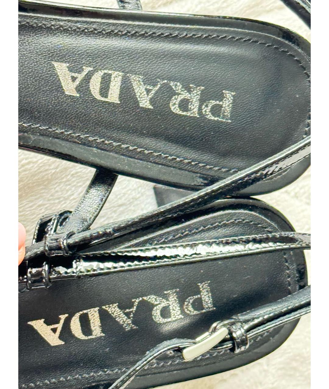 PRADA Черные туфли из лакированной кожи, фото 8
