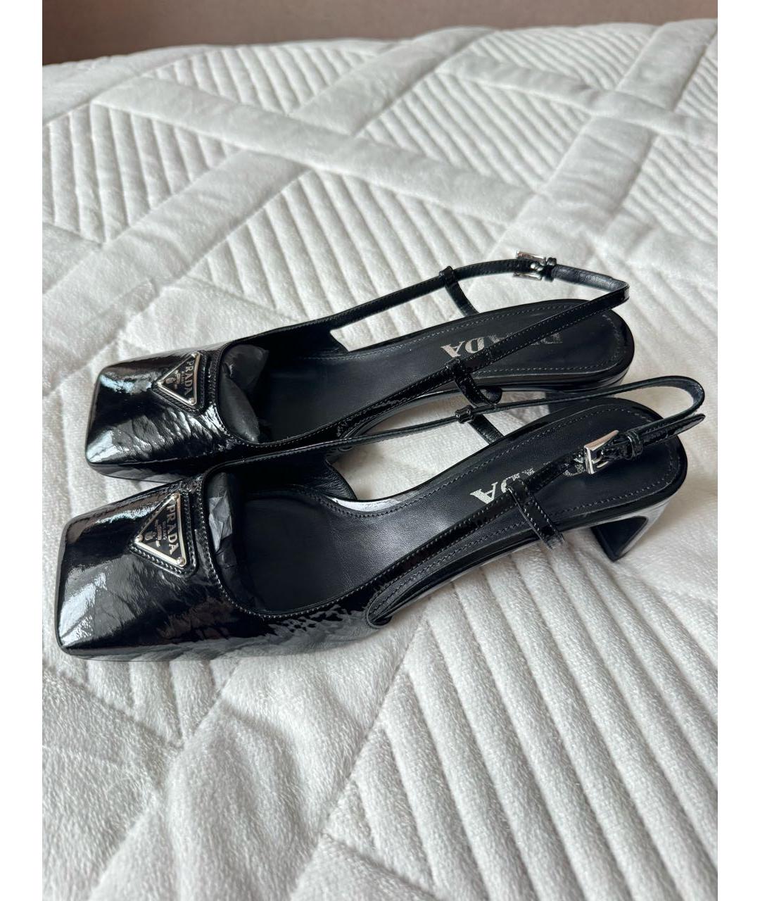 PRADA Черные туфли из лакированной кожи, фото 9