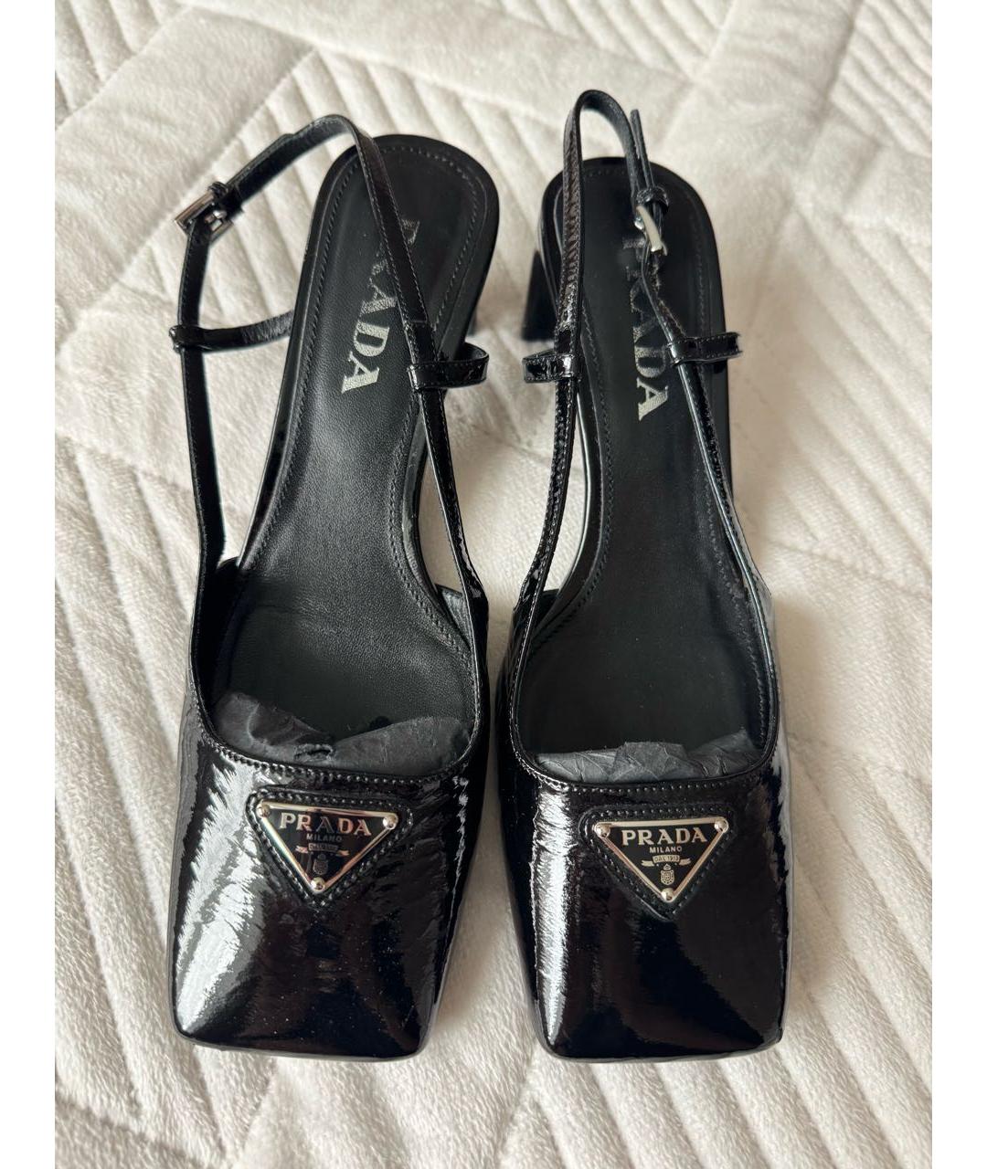 PRADA Черные туфли из лакированной кожи, фото 2