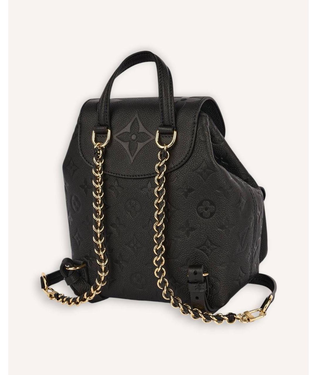 LOUIS VUITTON Черный кожаный рюкзак, фото 2