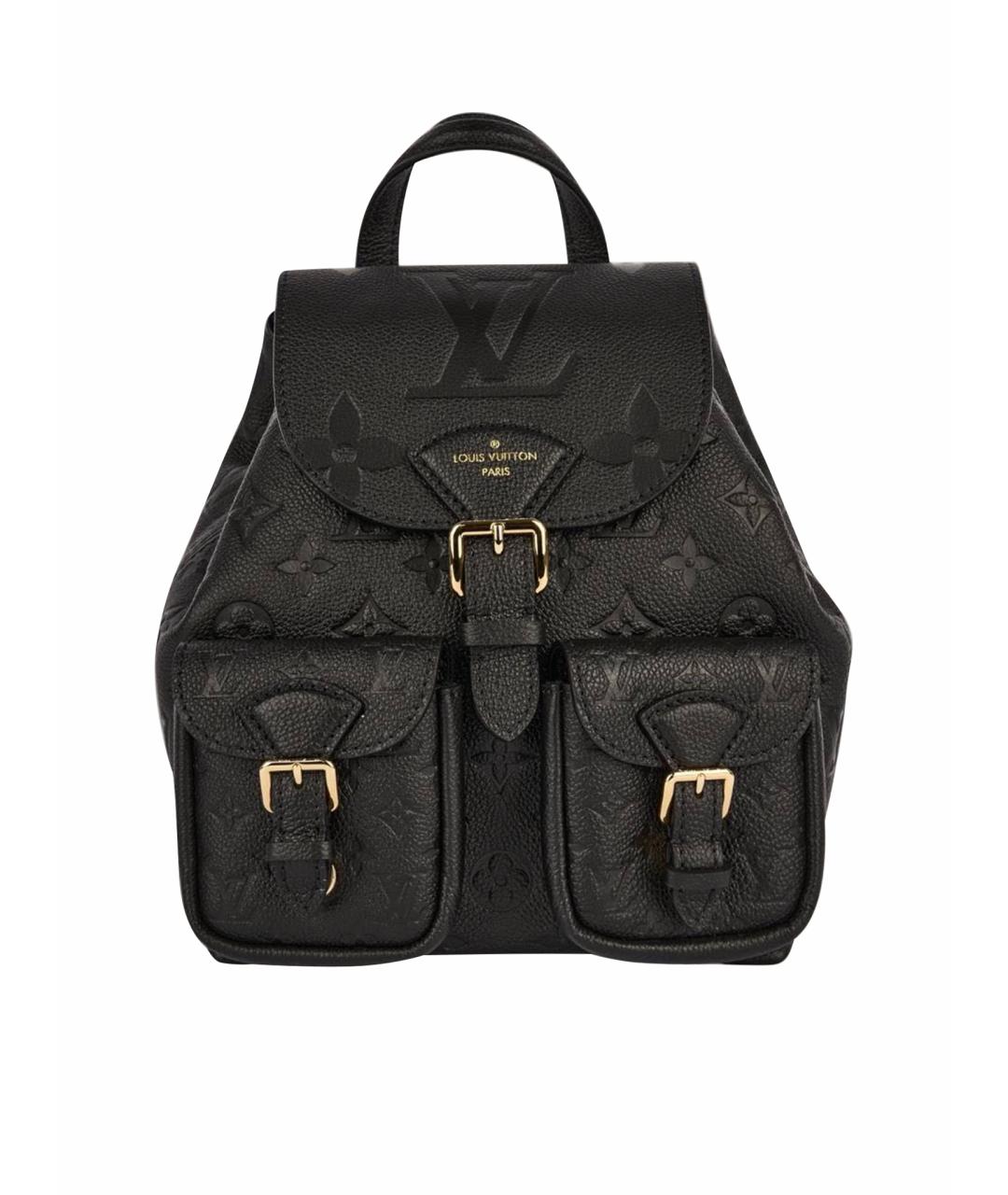 LOUIS VUITTON Черный кожаный рюкзак, фото 1