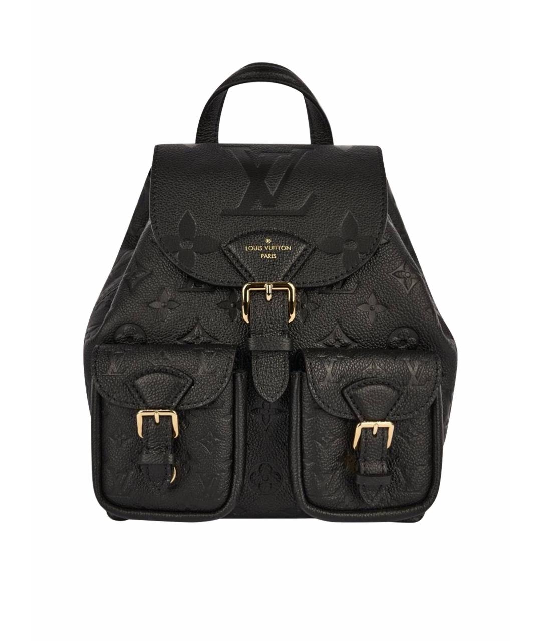LOUIS VUITTON Черный кожаный рюкзак, фото 7