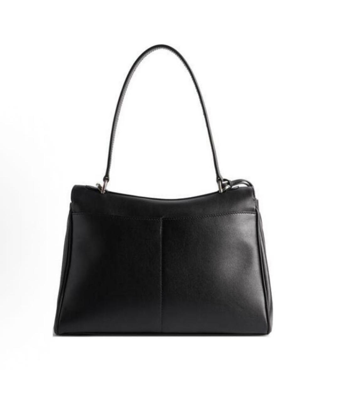 BALENCIAGA Черная кожаная сумка с короткими ручками, фото 2