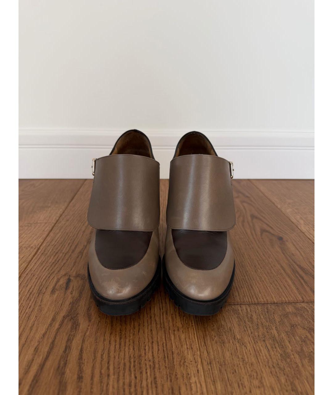 BALLY Бежевые кожаные ботильоны, фото 2